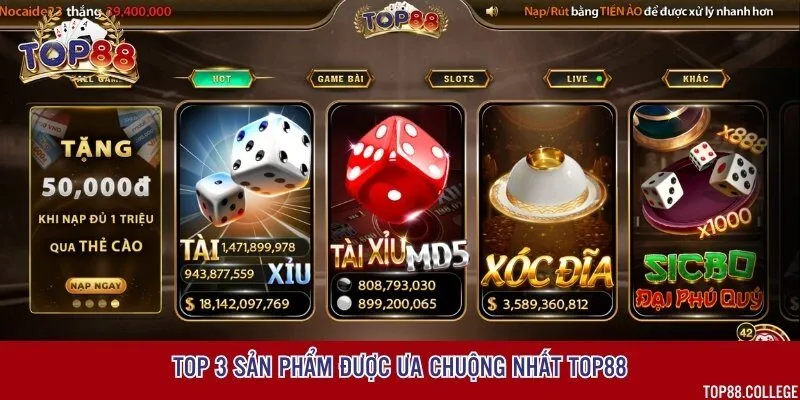 Top trò chơi dễ kiếm tiền nhất cổng game bài